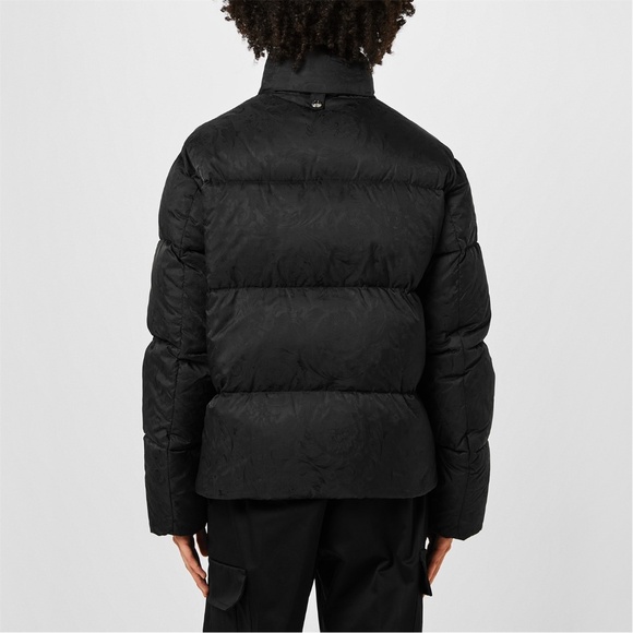 AUTHENTIC VERSACE Black Barocco Light Puffer Down Jacket sz M, NEW - Picture 6 of 16